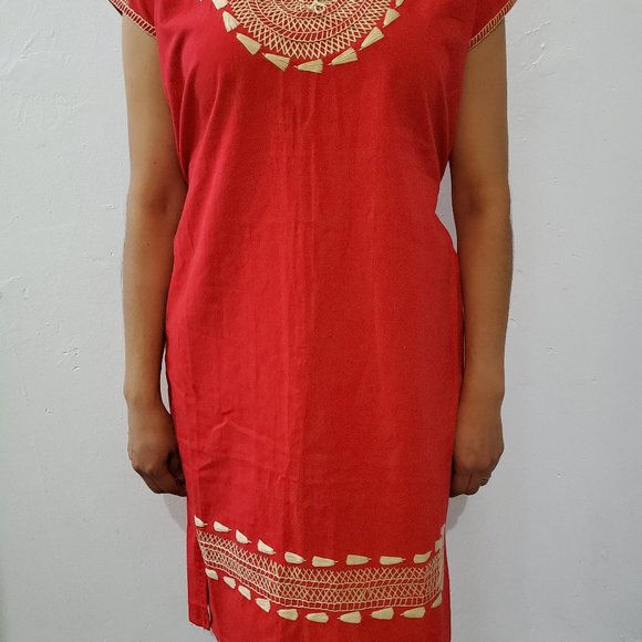 Dresses & Skirts - Red Mexican Artisanal Dress